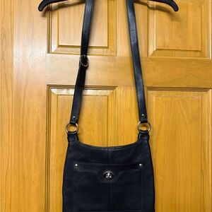 Coach Black Leather Crossbody Bag